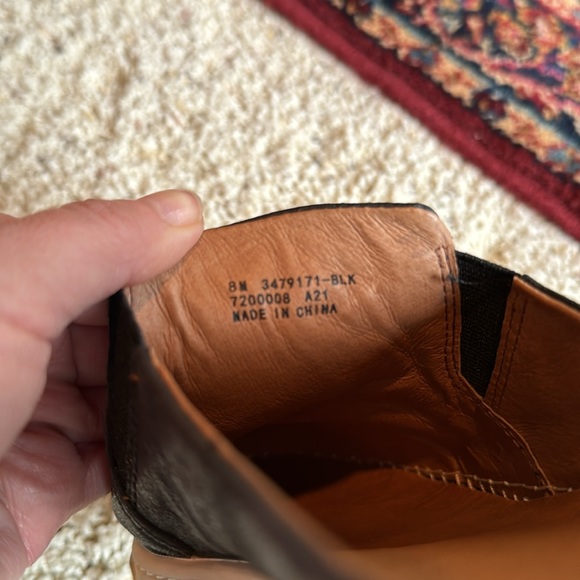 EUC black leather Frye slip on loafer - Picture 7 of 7